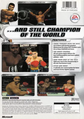 Knockout Kings 2002 (USA) box cover back